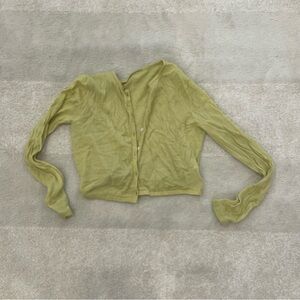 YUMI ROW Women's Dewlyn Wool Top In Green